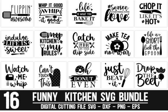 Funny Kitchen Bundle - Free Graphics - Free Digital Files