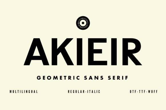 Akieir Font - Free Font - Free Digital Files
