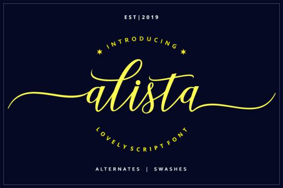 Alista Font Font - Free Font - Free Digital Files