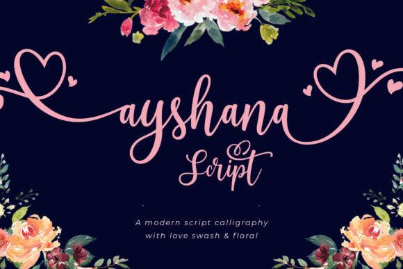 Ayshana Script Font - Free Font - Free Digital Files