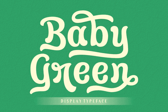 Baby Green Font - Free Font - Free Digital Files
