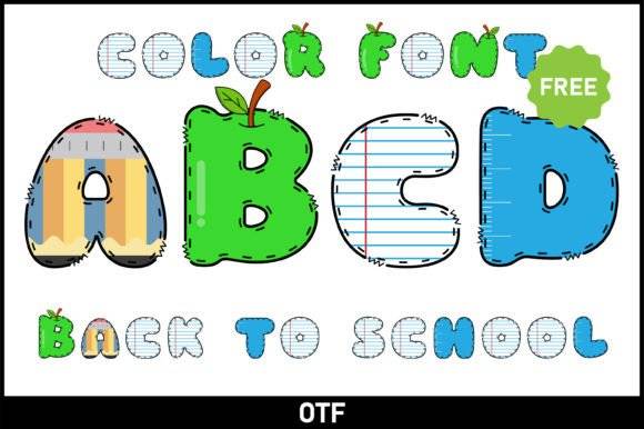 Back to School Font - Free Font - Free Digital Files