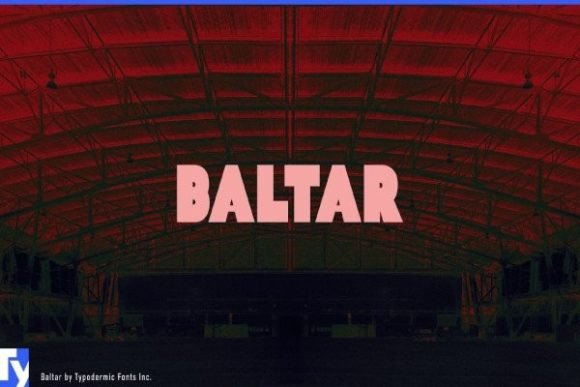 Baltar, Bold Display Font for Posters & Merchandise - Free Font - Free Digital Files