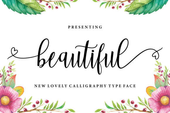Beautiful Font - Free Font - Free Digital Files