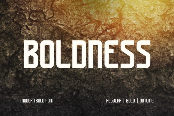 Boldness, Strong Display Font for Posters & Merchandise - Free Font - Free Digital Files