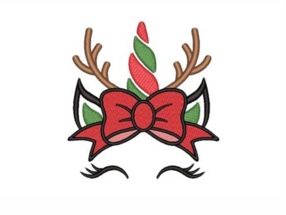 Christmas Unicorn - Free Embroidery Designs - Free Digital Files