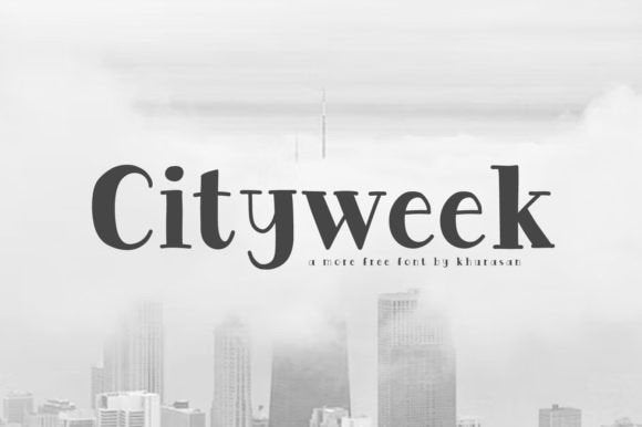 Cityweek - Modern Urban Sans Font for Fas - Free Font - Free Digital Files