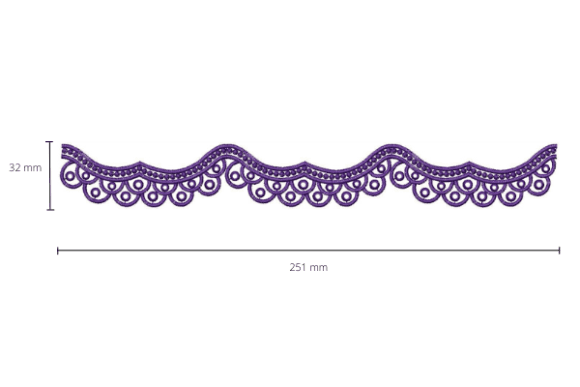Dashing Single Color Border - Free Embroidery Designs - Free Digital Files