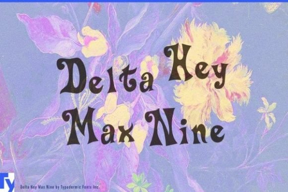 Delta Hey Max Nine, Experimental Display Lettering - Free Font - Free Digital Files