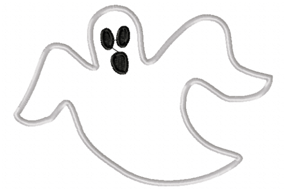 Ghost Applique - Free Embroidery Designs - Free Digital Files