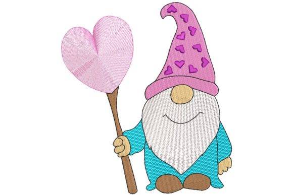 Gnome Valentine - Free Embroidery Designs - Free Digital Files