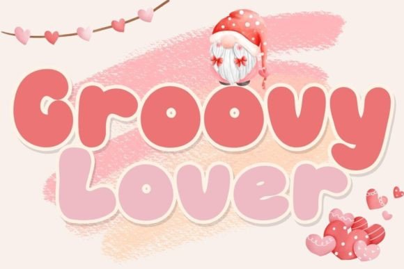 Groovy Lover, 70s Style Psychedelic Display Typeface - Free Font - Free Digital Files