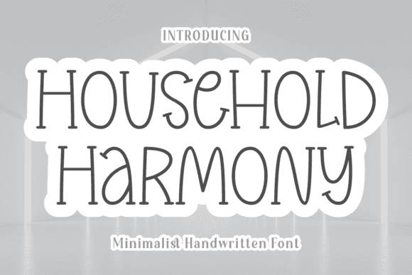 Household Harmony Font - Free Font - Free Digital Files