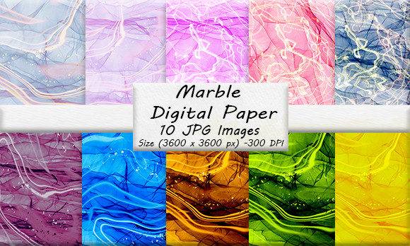 Marble Digital Paper 10 Files - Free Graphics - Free Digital Files
