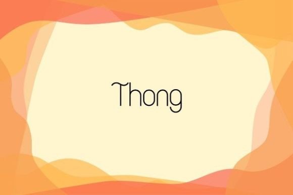 Thong, Funky Display Font for Event Graphics & Posters - Free Font - Free Digital Files