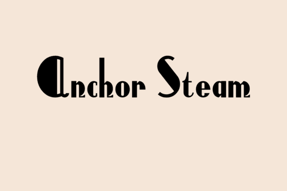 Anchor Steam Font showcasing medieval-inspired display typography.