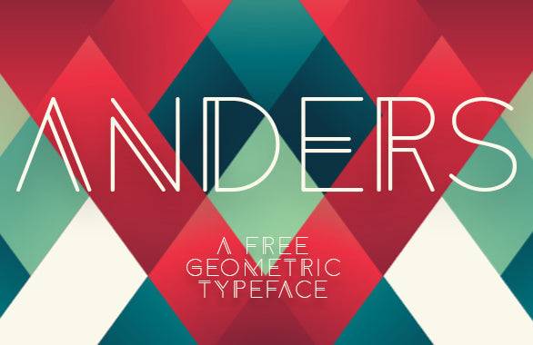 Anders Font - Free Geometric Typeface