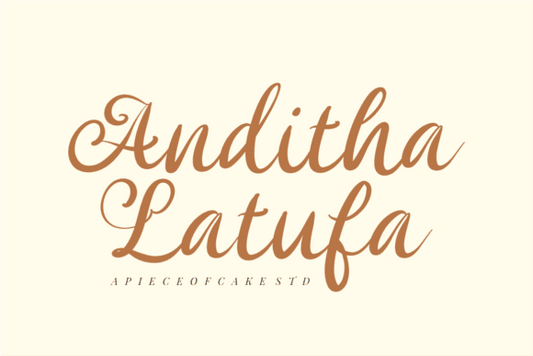 Anditha Latufa Font - Versatile Script