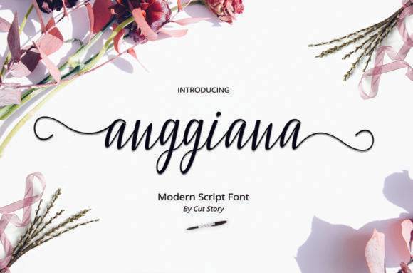 Anggiana Font - Modern Script Display