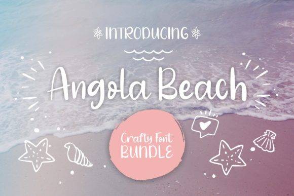 Angola Beach Font - Friendly Handwritten Style