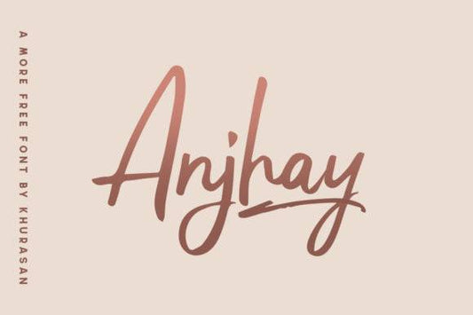 Anjhay Font - Modern Handwritten Free Font