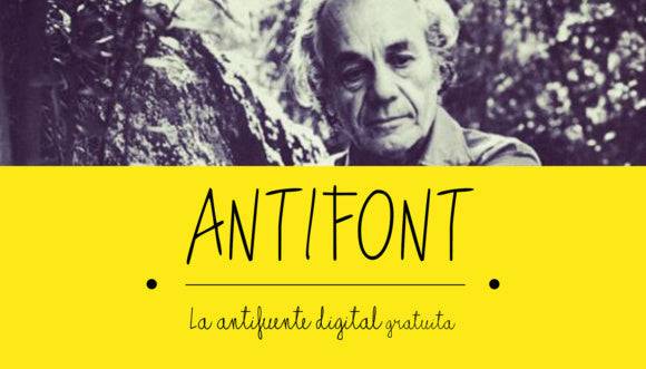 Anti Font - Free digital calligraphy font inspired by Nicanor Parra.