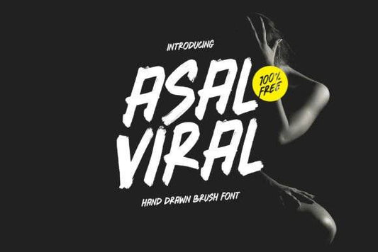 Asal Viral Font - Free Hand Drawn Brush Style