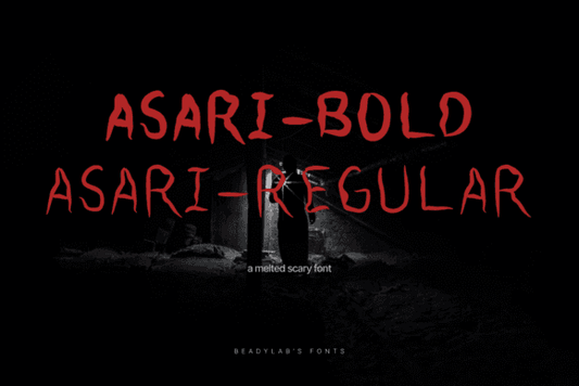 Asari Font - Free Hand-Drawn Scary Style