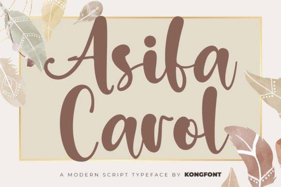 Asifa Carol Font - Playful Handwritten Script Display