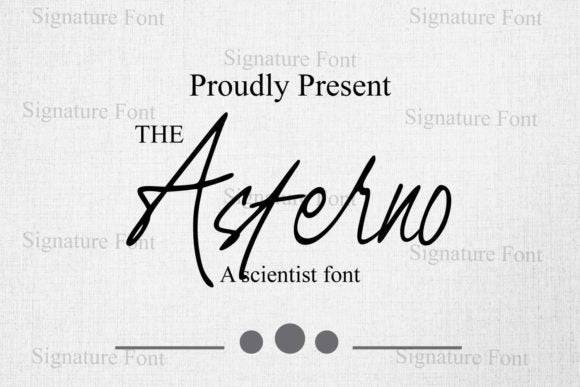 Asterno Font - Elegant Handwritten Style