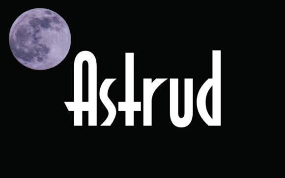 Astrud Font - Bold and Clean Display with Moon