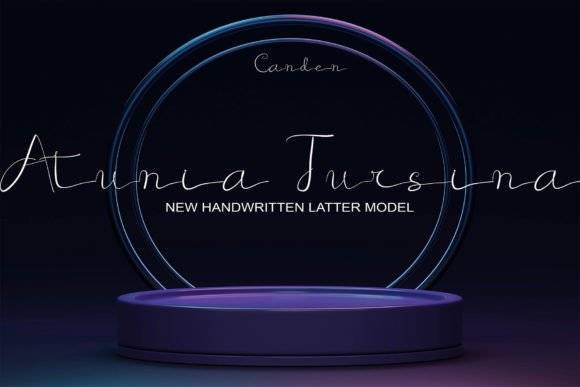 Atunia Tursina Font - Stylish Handwritten Typeface Display