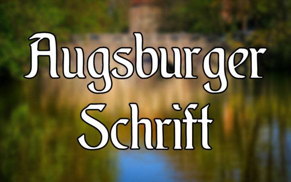 Augsburger Schrift Font - Vintage Style