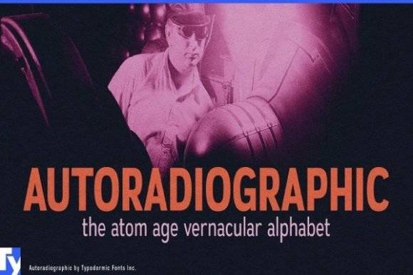 Autoradiographic Font - Atom Age Vernacular Alphabet