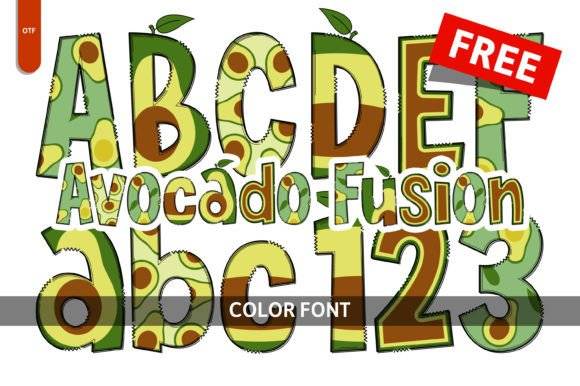 Avocado Fusion Font - Free playful artistic font