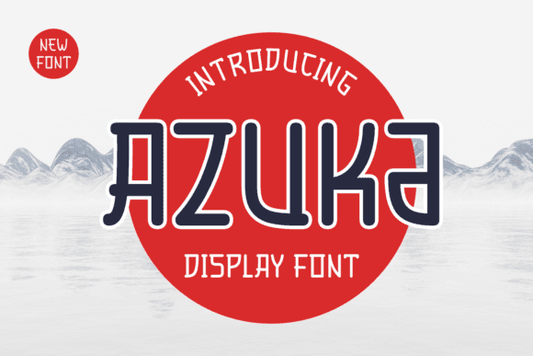 Azuka Font - Samurai-Inspired Display Typeface