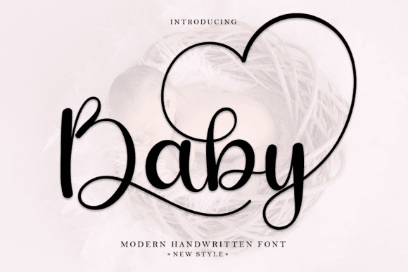 Baby Font - Modern Handwritten Style