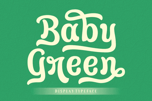 Baby Green Font - Whimsical Display Typeface