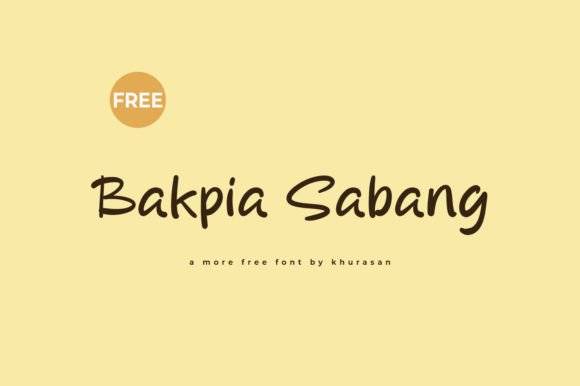 Bakpia Sabang Font - Modern and Cute Display