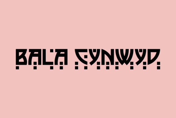 Bala Cynwyd Font - Modern Square Typeface