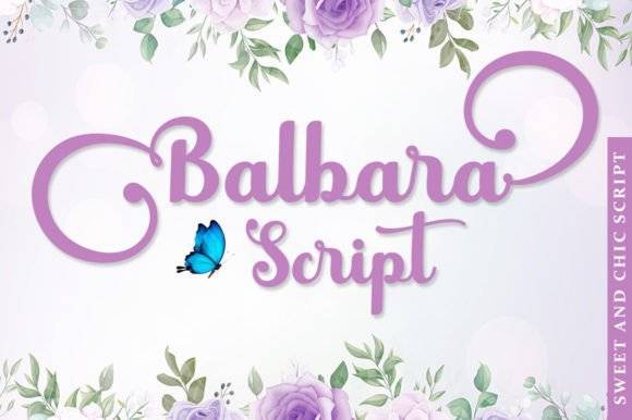 Balbara Script Font - Stylish Handwritten Typeface