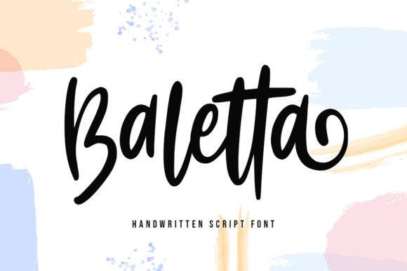 Baletta Script Font - Handwritten style