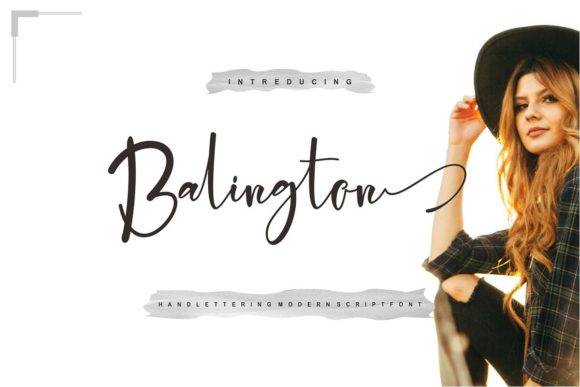 Balington Script Font - Elegant handlettering design