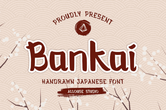 Bankai Font - Free Japanese-Inspired Handwritten Font