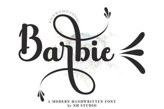 Barbie Font - Sweet and Cursive Handwritten Style