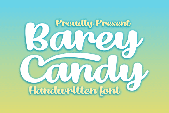 Barey Candy Font - Fun and Lovely Handwritten Style