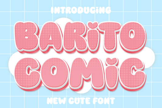 Barito Comic Font playful and whimsical design