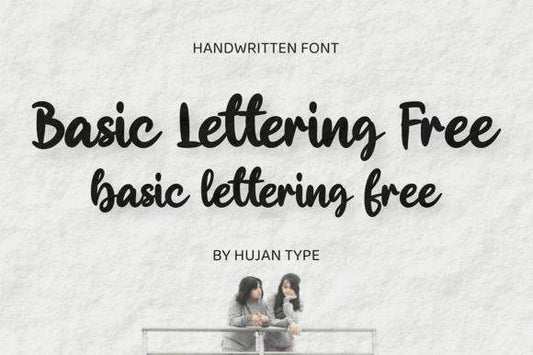 Basic Lettering Free Font with handwritten style