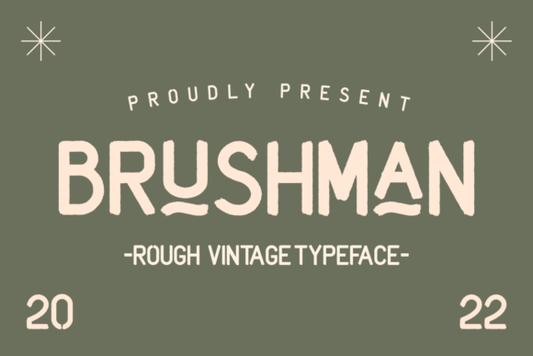 Brushman, Hand‑Drawn Brush Font for Posters & Creative Graphics - Free Font - Free Digital Files