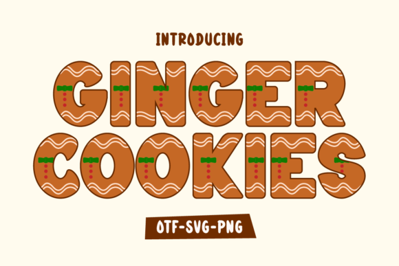 Ginger Cookies, Whimsical Christmas Script Font - Free Font - Free Digital Files